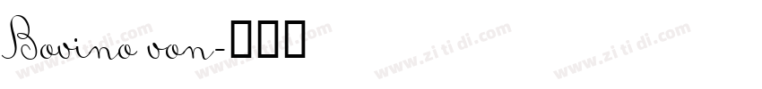 Bovino von字体转换